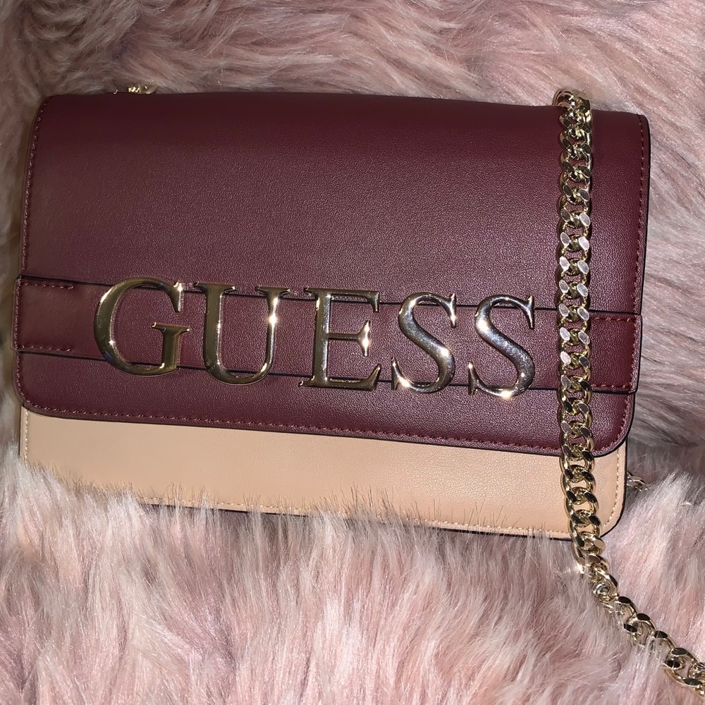 Burgundy Guess Crossbody